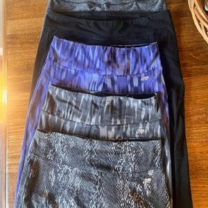 Set of 5 Leggings—all size Large